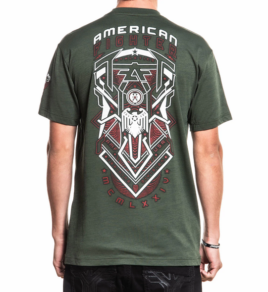 AMERICAN FIGHTER KETTLE RIVER THYME/KOMBU GREEN - MENS TEE  - FM16338
