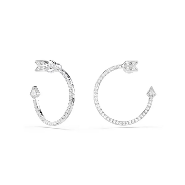 SWAROVSKI IDYLLIA HOOP ARROW WHITE - ACCESSORIES JEWELRY EARRINGS - 5741522