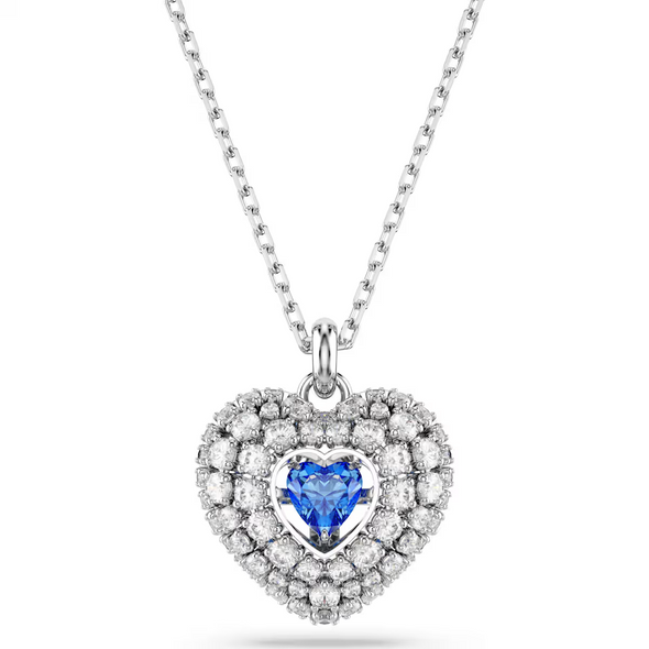 SWAROVSKI IDYLLIA PENDANT BLUE HEART - ACCESSORIES JEWELRY NECKLACE - 5680403