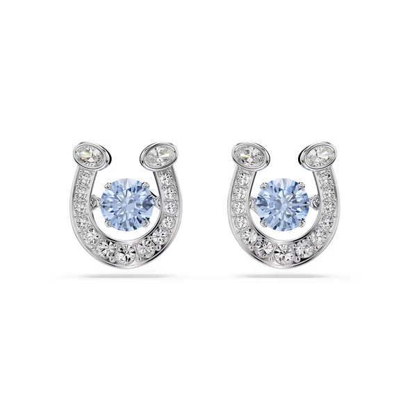 SWAROVSKI SYMBOLICA HORSE SHOE BLUE - ACCESSORIES JEWELRY EARRINGS - 5747543