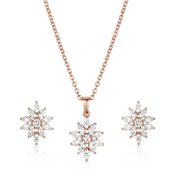 MONTANA SILVERSMITHS CRIMSON SUN JEWLERY SET - ACCESSORIES JEWELRY NECKLACE - JS6459