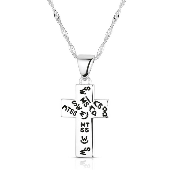 MONTANA SILVERSMITHS FAITH EVERMORE CROSS - ACCESSORIES JEWELRY NECKLACE - NC6470