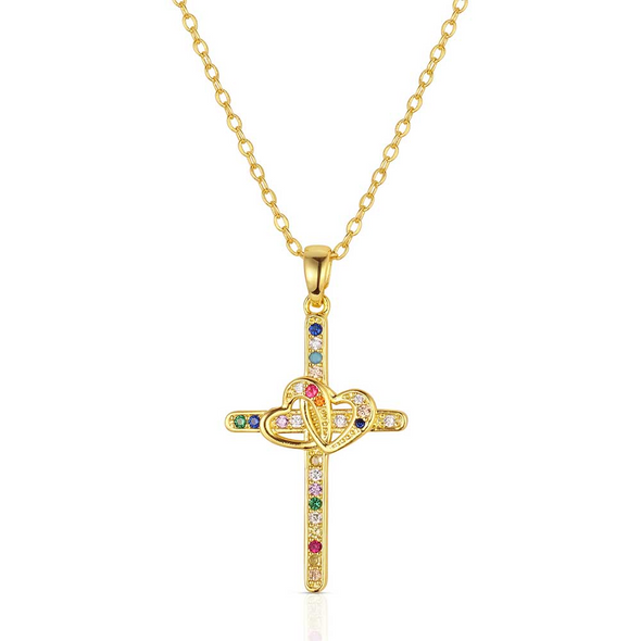MONTANA SILVERSMITHS NORTHERN LIGHTS CROSS - ACCESSORIES JEWELRY NECKLACE - NC6475