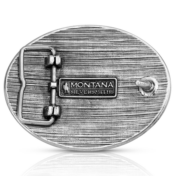 ATTITUDE BY MONTANA SILVERSMITHS COWBOY CREDENCE - ACC BUCKLE  - A1074P