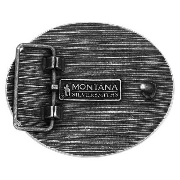 ATTITUDE BY MONTANA SILVERSMITHS TRI COLOR RODEO - ACC BUCKLE  - A1086P