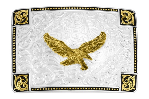 MONTANA SILVERSMITHS SIERRA FORGE WITH EAGLE - ACC BUCKLE  - 57010-696