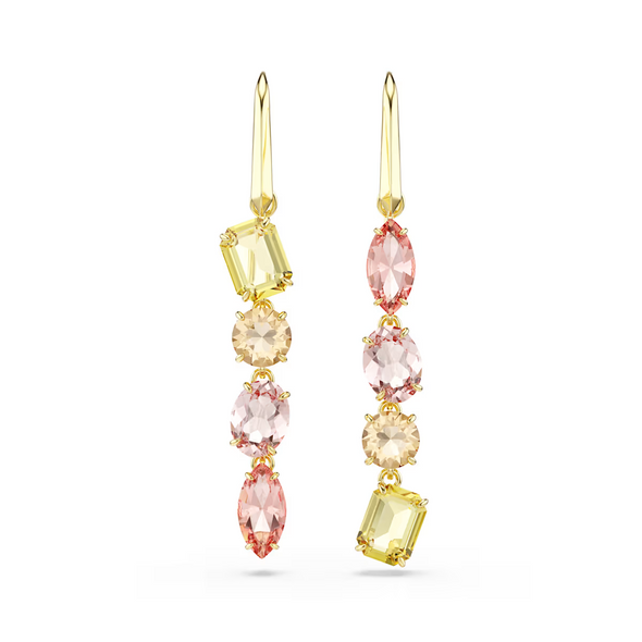 SWAROVSKI GEMA DROP PINK & GOLD - ACCESSORIES JEWELRY EARRINGS - 5737454