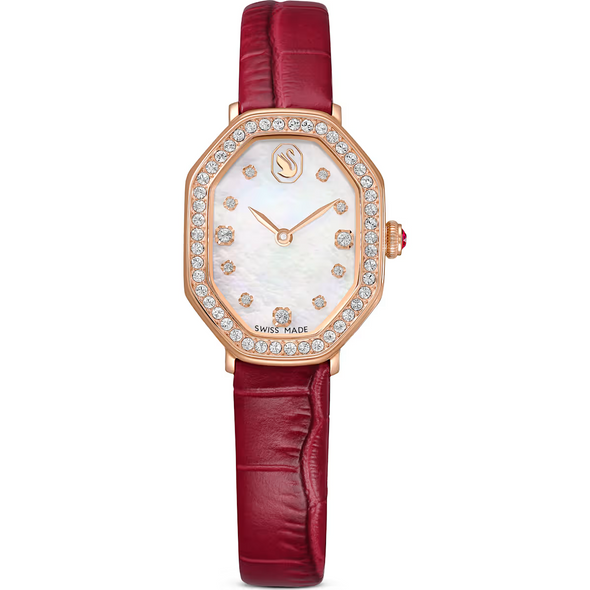 SWAROVSKI DEXTERA RED/ROSE GOLD LEATHER - ACCESSORIES WATCH  - 5730373