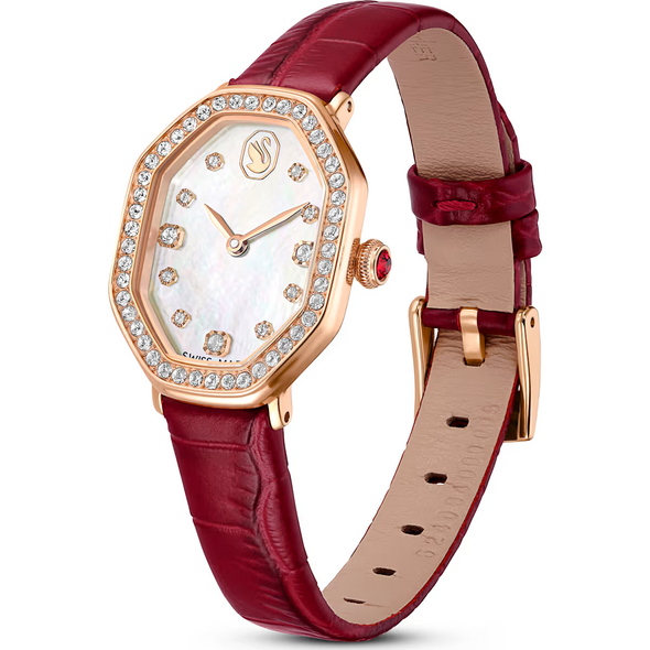 SWAROVSKI DEXTERA RED/ROSE GOLD LEATHER - ACCESSORIES WATCH  - 5730373