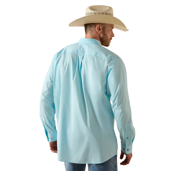 ARIAT EVERYTHING CLASIC CRYSTAL BLUE - MENS SHIRT  - 10072735