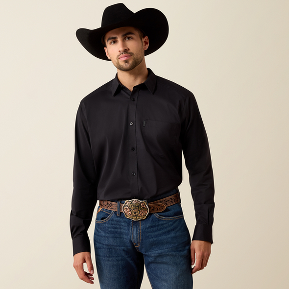 ARIAT EVERYTHING CLASSIC FIT BLACK - MENS SHIRT  - 10071100