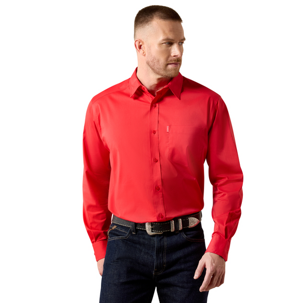 ARIAT EVERYTHING CLASSIC SCARLET RED - MENS SHIRT  - 10072736