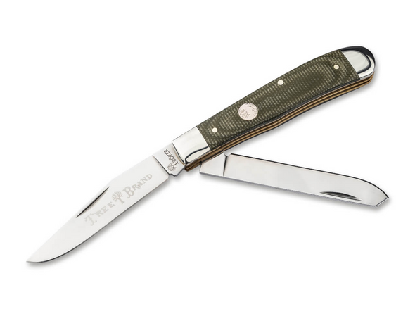 BOKER TREEBRAND TRAPPER CANVAS GREEN - ACC KNIVES  - 110888