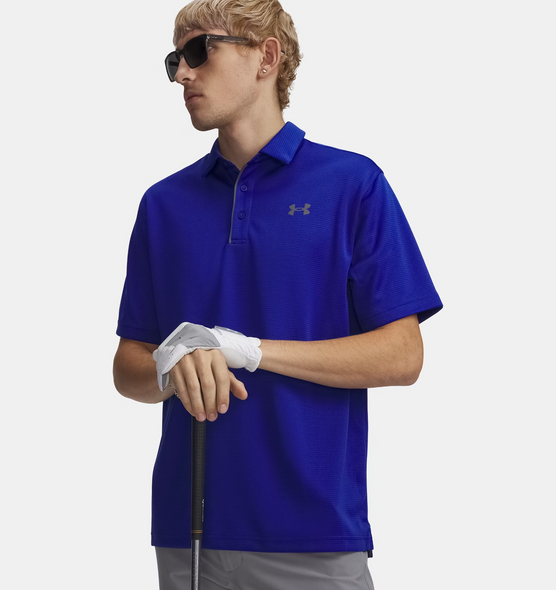 UNDER ARMOUR UA TECH ROYAL GRAPHITE - MENS POLO  - 1290140-427