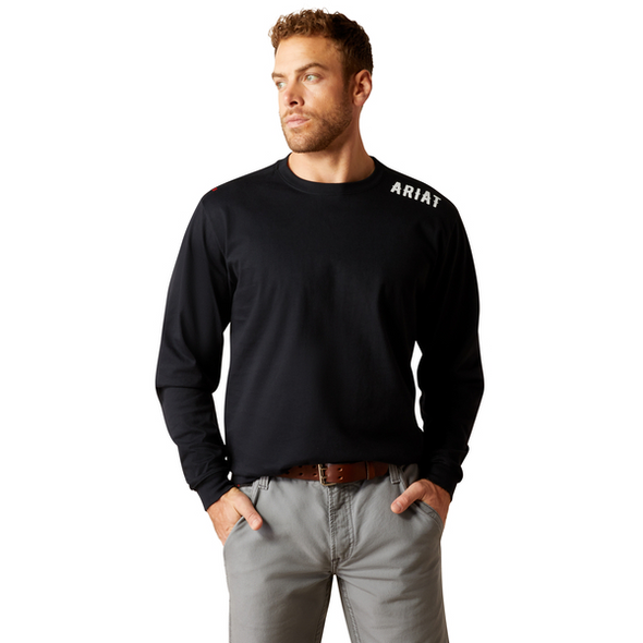 ARIAT FR LONG SLEEVE BLACK LIVE FREE - FR SHIRT  - 10052093