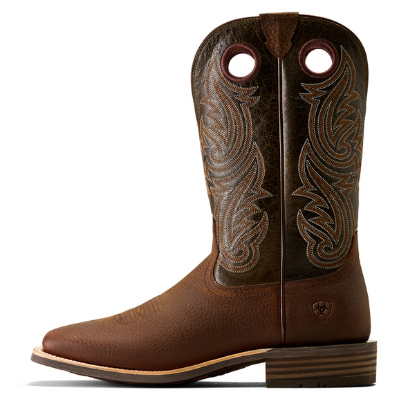 ARIAT HIGHLAND BROWN OILED ROWDY - BOOT MENS WESTERN - 10074254