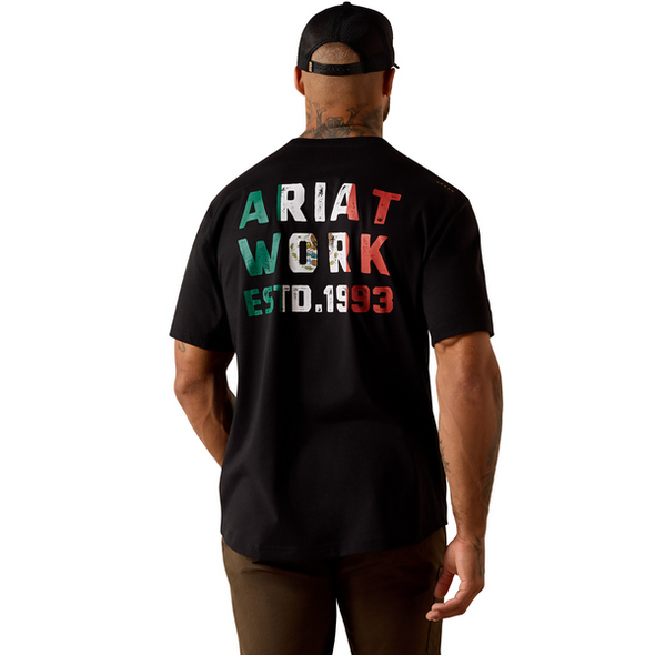 ARIAT REBAR WORKMAN BRICKYARD - MENS TEE  - 10071279