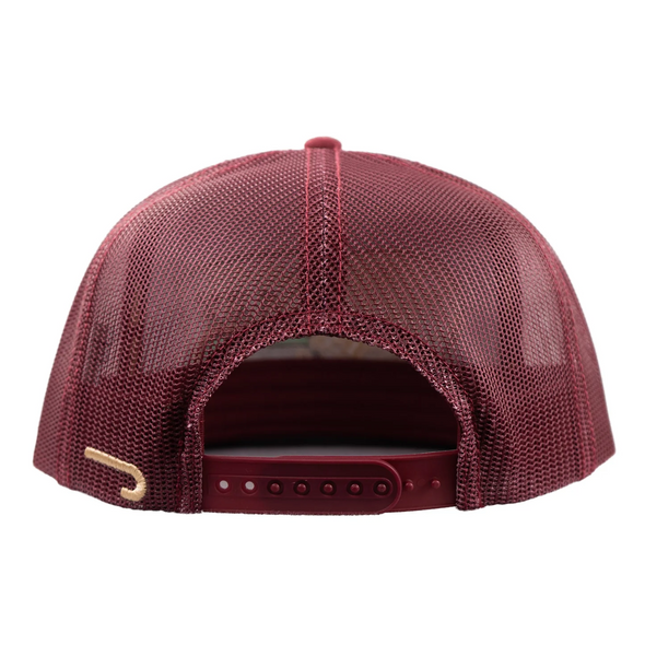 LAZY J RANCH WEAR MAROON REDFORD CLASSIC ROPE - HATS CAP  - MAROON4-REDFORD