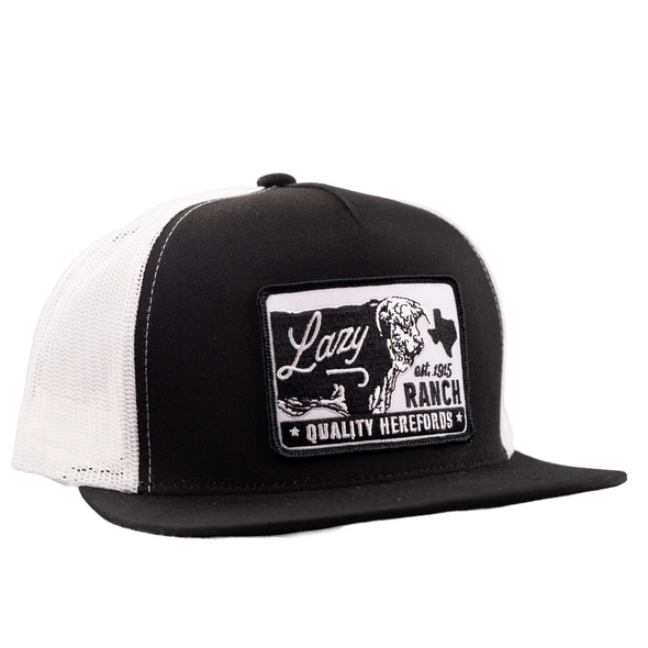 LAZY J RANCH WEAR BLACK & WHITE LEGADO CLASSIC - HATS CAP  - BLKWHT4-LEGADO