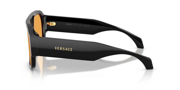 VERSACE BLACK WITH ORANGE - SUNGLASS VERSACE  - 4508UGB1/7
