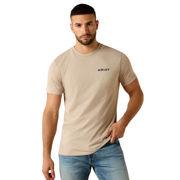 ARIAT ARIAT SHIELD SANDSTONE - MENS TEE  - 10062921
