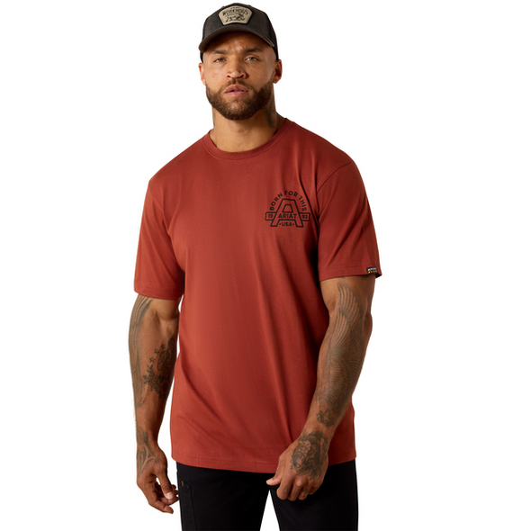 ARIAT REBAR COTTON STRONG HARDHEAD - MENS TEE  - 10071285