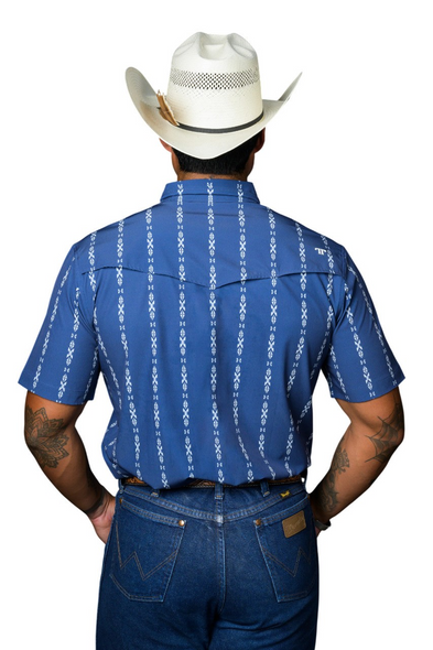 FERREL THE MAVERICK BLUE STRIPE - MENS SHIRT  - FPS1026064