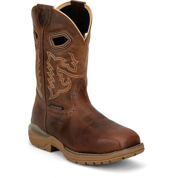 JUSTIN  OILPATCH TAN BUFFALO - BOOT MENS WORK - WR4149