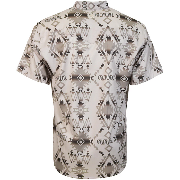 HOOEY SOL TAN AZTEC PEARL SNAP PRINT - MENS SHIRT  - HT2621TNAZ