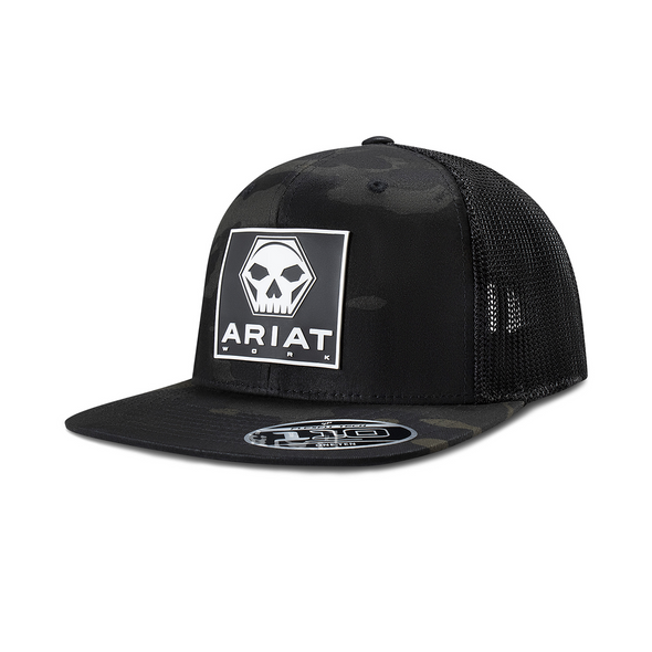 ARIAT CAMO SKULL BOLT DARK GREEN - HATS CAP  - A290002919