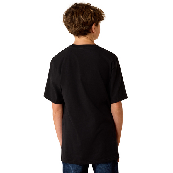 ARIAT HIGHLAND SUNDOWNER BLACK - KIDS BOYS TEE - 10071181