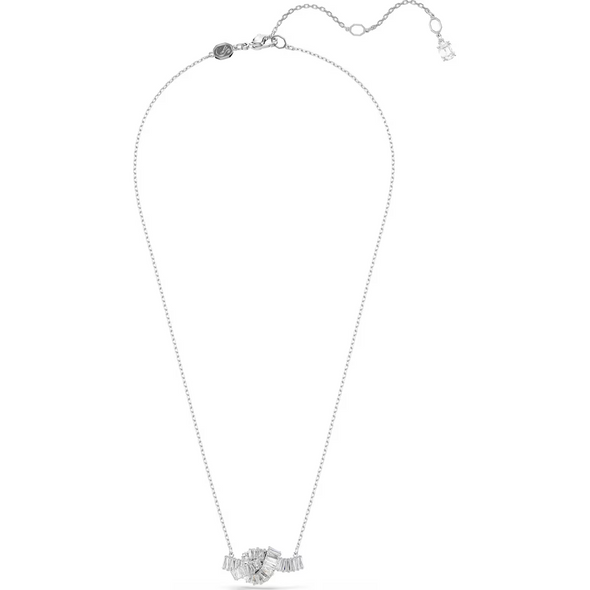 SWAROVSKI MATRIX BAGUETTE KNOT SILVER - ACCESSORIES JEWELRY NECKLACE - 5728553