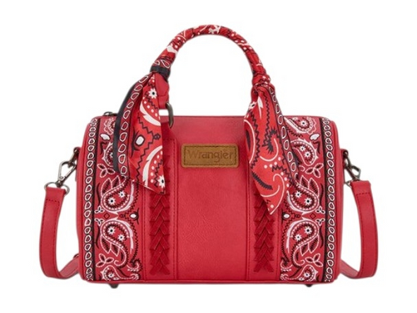 MONTANA WEST DESERT RED PAISLEY BOSTON - LADIES PURSES  - WG331-9012RD