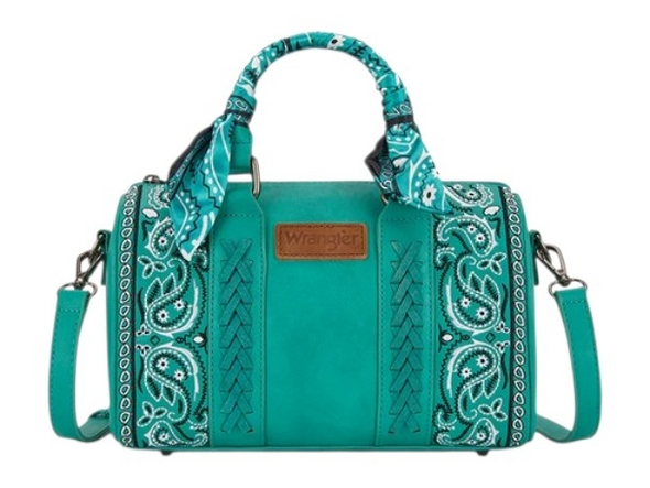 MONTANA WEST DESERT TURQ PAISLEY BOSTON - LADIES PURSES  - WG331-9012TQ