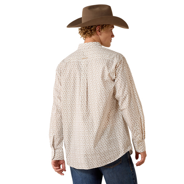 ARIAT PANCHO WHITE BOTTLE PRINTS - MENS SHIRT  - 10071603