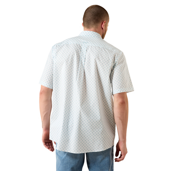 ARIAT PACKERT CLASSIC WHITE PRINT - MENS SHIRT  - 10071728