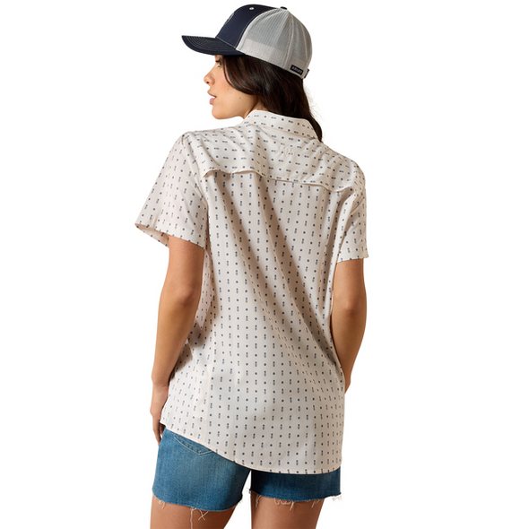 ARIAT VENTEK MEADOW DOT PRINT - LADIES SHIRT  - 10071147