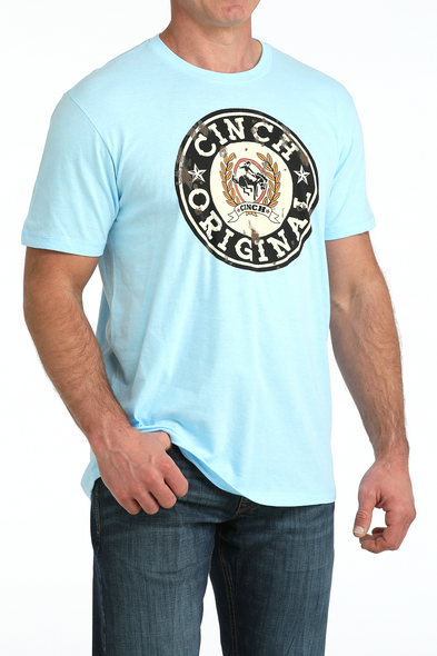 CINCH CINCH ORGINAL LIGHT BLUE - MENS TEE  - MTT1690714