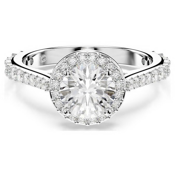 SWAROVSKI UNA ANGELIC ROUND CUT SILVER - ACCESSORIES JEWELRY RING - 571792