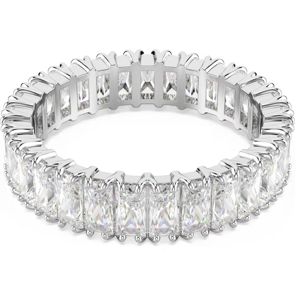 SWAROVSKI MATRIX BAGUETTE SILVER WHITE - ACCESSORIES JEWELRY RING - 571433