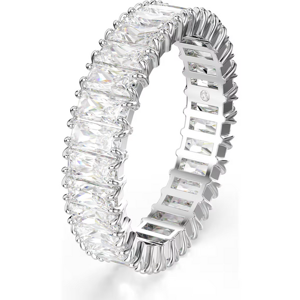 SWAROVSKI MATRIX BAGUETTE SILVER WHITE - ACCESSORIES JEWELRY RING - 571433