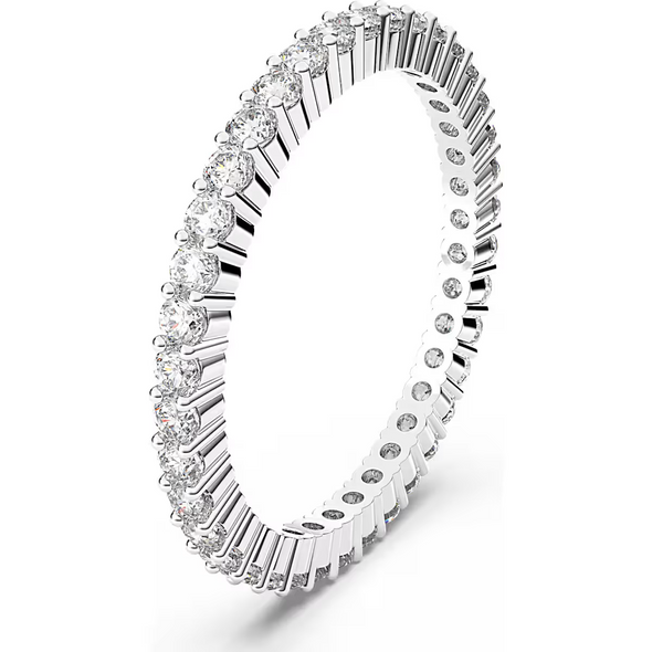 SWAROVSKI MATRIX VITTORE SILVER WHITE - ACCESSORIES JEWELRY RING - 565629