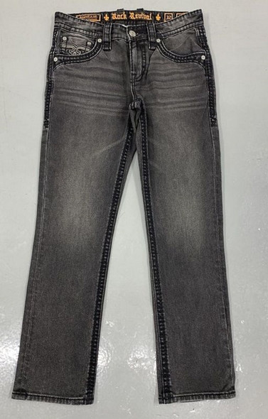 ROCK REVIVAL WES B200 BOOTCUT GREY - MENS JEANS  - RP5811B200R