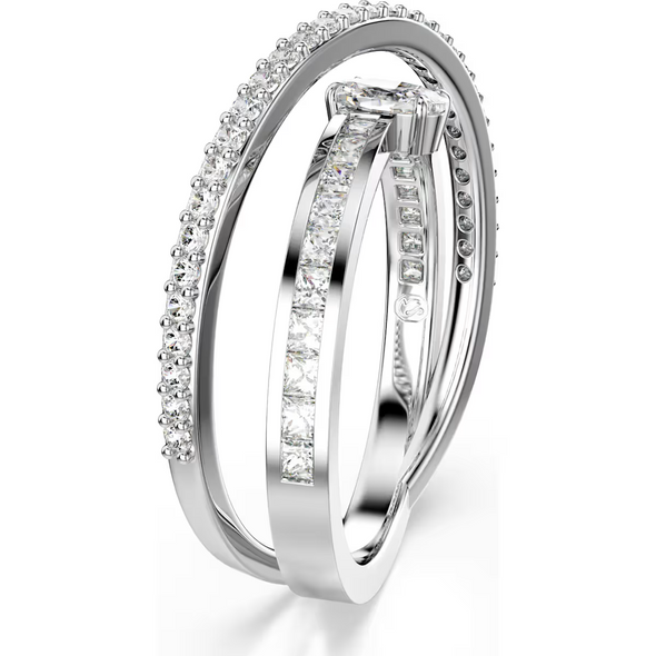 SWAROVSKI TWISTING HYPERBOLA SILVER - ACCESSORIES JEWELRY RING - 569122