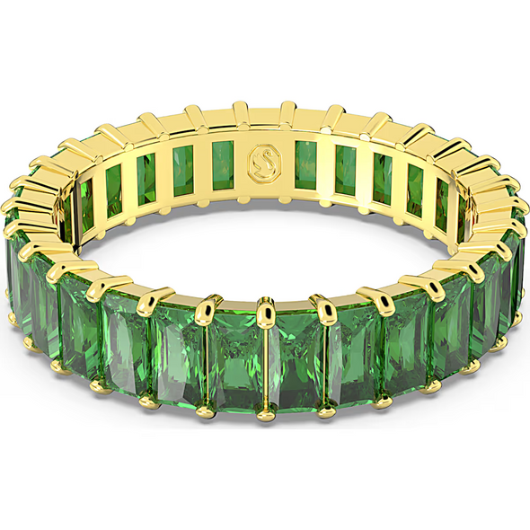 SWAROVSKI MATRIX BAGUETTE GREEN GOLD - ACCESSORIES JEWELRY RING - 564890