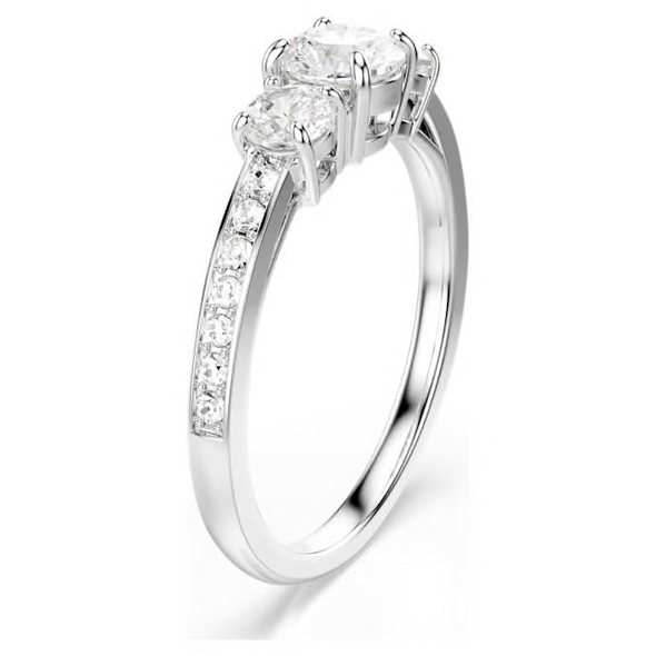 SWAROVSKI STILLA  ATTRACT SILVER ROUND - ACCESSORIES JEWELRY RING - 565628