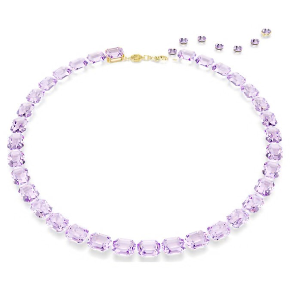 SWAROVSKI MILLENIA OCTAGON CUT PURPLE - ACCESSORIES JEWELRY NECKLACE - 5705754