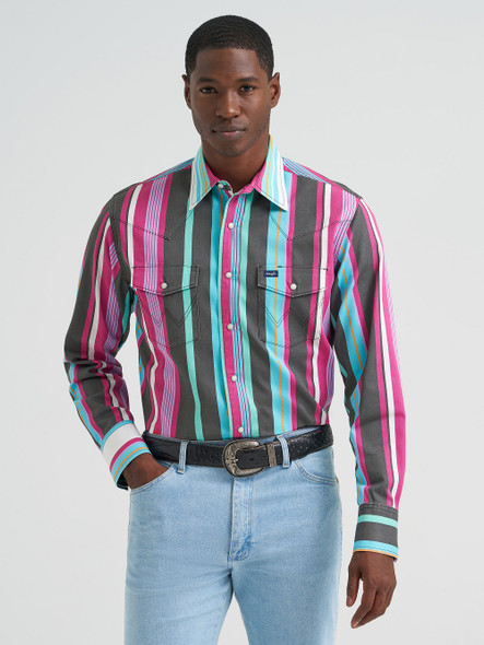 WRANGLER BRUSHOPPER DESERT DUSK PRINT - MENS SHIRT  - 112379230