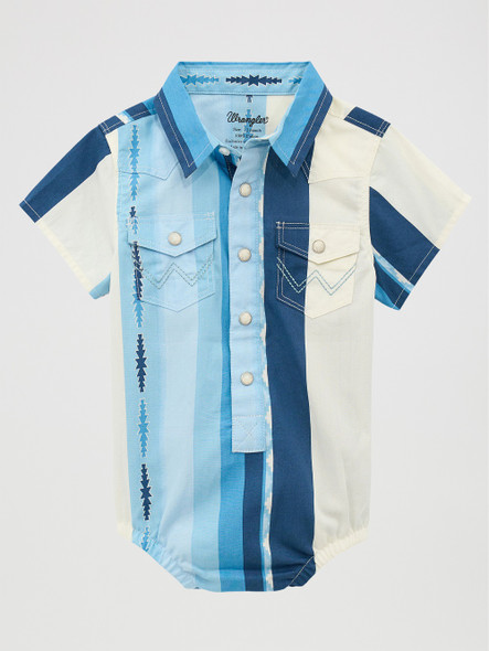 WRANGLER BABY BOY BLUE/WHITE STRIPE - KIDS BOYS SHIRT - 112378895