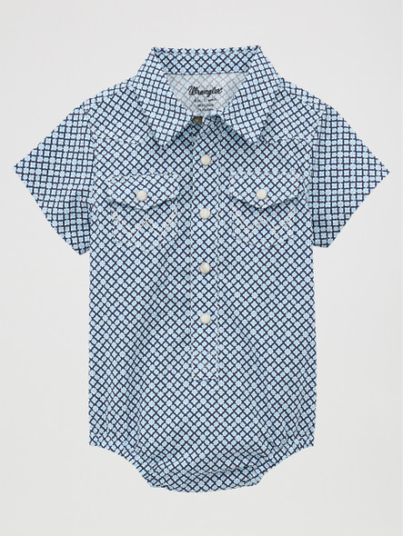 WRANGLER BABY BOY BLUE PRINT - KIDS BOYS SHIRT - 112378884